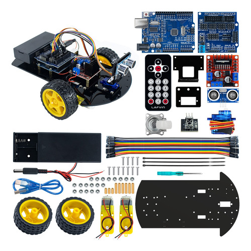 Arduino Kit De Chasis 2wd De Smart Robot Car Para Con 