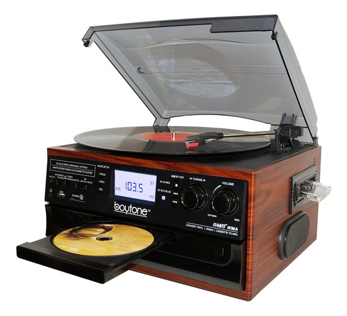 Bt-22m,   Record Player Turntable, Am/fm Radio, Cassett...