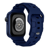 Malla De Silicona  Apple Watch Navy Blue 45mm/44mm/42mm