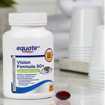 50cps Equate Vision Formula Adulto 50+ Luteína Zeaxantina,et Sin Sabor | Envío gratis