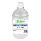 Glicerina Vegetal Usp 500ml Pura 100% + Laudo - Alimentícia