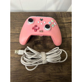 Control Para Xbox One Powera Alámbrico Y Ergonómico Rosa