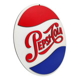 Placa Decorativa Pepsi Cola Bebida 3d Relevo Bar Decoração