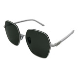 Prada Spr 56y 461-5z1 Hexagon Shape Blanco Gris