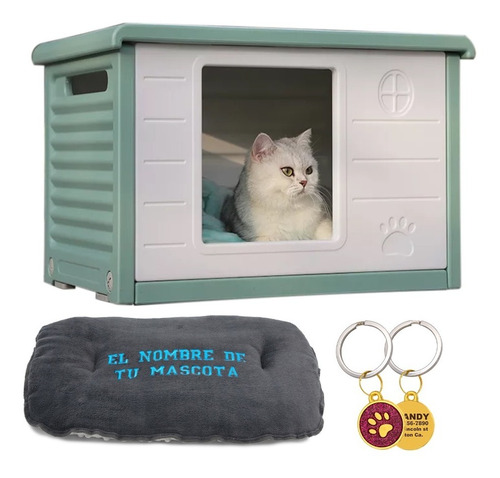 Ke Woow Casa Cama Para Mascotas, Interior Exterior, Térmico