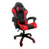 Cadeira Gamer X-absolut Vermelha Preta Reclinável Giratória Cor Vermelho Material Do Estofamento Couro Sintético