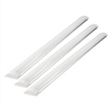 3 Lampada Led Slim Tubular 120cm Base Branco Frio 6000k 40w