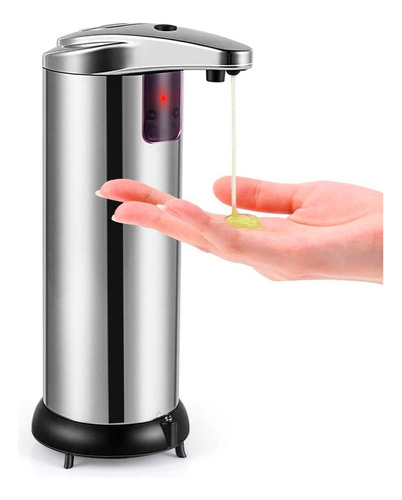 Dispenser Jabon Liquido Automatico Baño Acero Inox Premium