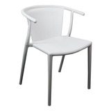 Silla Moderna Minimalista Steely Comedor Restaurant Blanca Estructura De La Silla Blanco Asiento Blanco