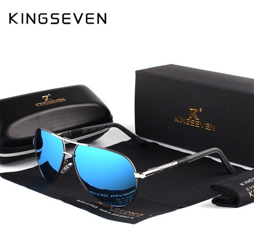 Gafas Lentes De Sol Azul Polarizado Kingseven Hombre / Mujer