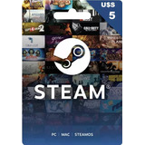 Saldo Steam - 5 Dólares- Cartera Steam Wallet Argentina