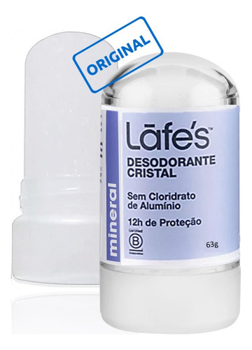 Desodorante Natural Cristal Rock Lafes 63g 100%original Novo