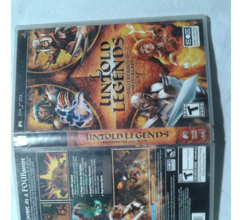 Untold Legends: Brotherhood Of The Blade Psp 