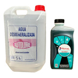 Kit De Refrigerante Total Verde X 1l + 5l De Agua Destilada 