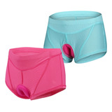 2pcs Mujer Ciclismo Ropa Interior Pantalones Gel 3d Biciclet