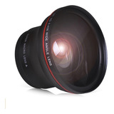 Lente Gran Angular Profesional 52mm Hd Con Macro, Nikon