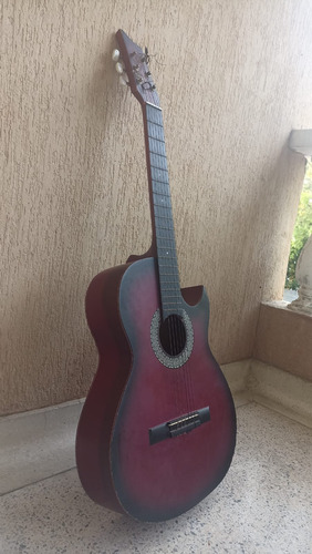 Guitarra Acústica Rosada