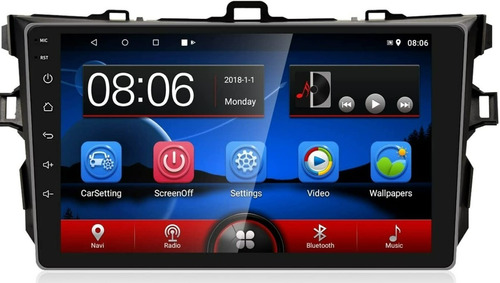  Pantalla Multimedia Toyota Corolla Android 10 Sist Carplay 