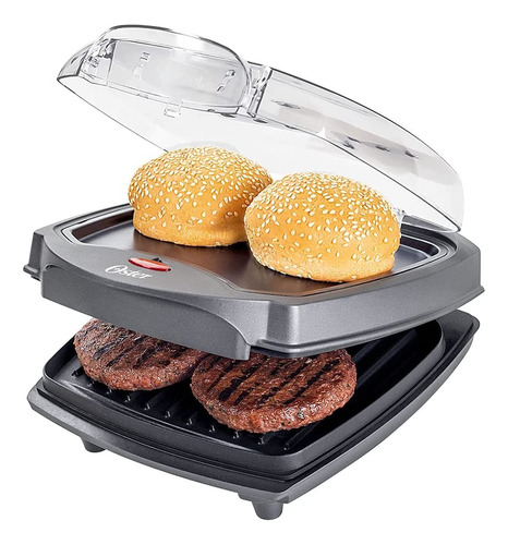 Grill Burguer Elétrico Oster Sanduicheira Com Estufa 1200w