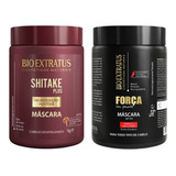 Kit Máscara Shitake Plus+ Força Com Pimenta 1kg Bio Extratus