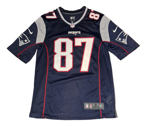 Camiseta Patriots Fútbol Americano Nfl Nike #87 Gronkowski