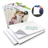 Paquete Papel Adhesivo Fotográfico Glossy A4 135g 50 Hojas