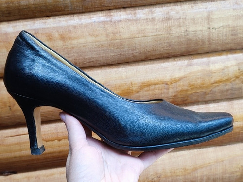 Zapatos Mujer Cuero Nacional Talla 37 Taco Moderado