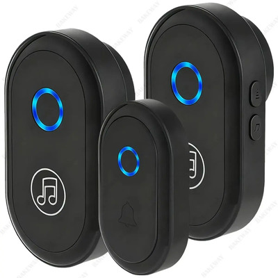 Timbre Inalámbrico Bakeway Impermeable Dos Receptores 64 Melodías | MercadoLibre