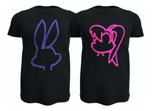 Pack 2 Poleras Parejas, Lola Y Bugs Bunny, 100% Algodon