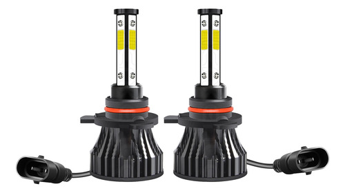 Kits De Faros 9012 Led De Luz Alta Y Baja 360° 6000k 12000lm