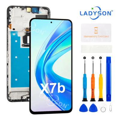 LADYSON Pantalla AMOLED Para Honor X7b CLK-LX1\u002FLX2\u002FLX3 Con Marco Negra | Envío gratis