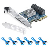 Tarjeta Controladora Sata 10gtek 6 Puertos 6gbps -negro