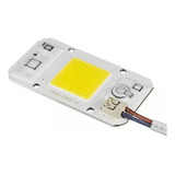 Led Cob Blanco Frio 50w Bornera 220v A2 Aluminio Grueso