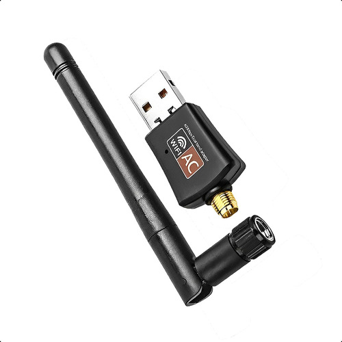 Adaptador Wifi Usb 5g Y 2.4g Con Antena Doble Banda 600mbps