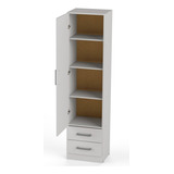 Mueble Cocina Despensero Alacena Alta 1 Puerta 2 Cajones C Color Blanco