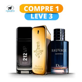Compre 1 Leve 3 - 212 Vip Black, Sauvage Dior  E One Million