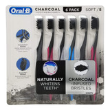 Oral-b Toothbrush Charcoal Infused Crossaction Bristles