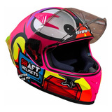 Casco Shaft Mujer Morado Europeo Aleron Certificado Pinlock