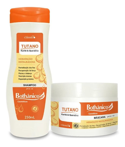 Kit Tutano Bothânico Shampoo E Máscara 250g Revitalização