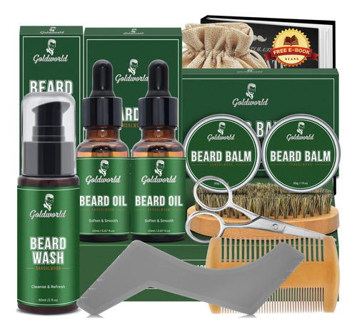 Kit De Barba, Kit De Aseo Para El Crecimiento De La Barba Co