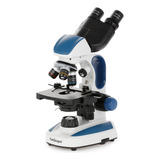Microscopio Blanco Binocular Para Principiantes Amscope
