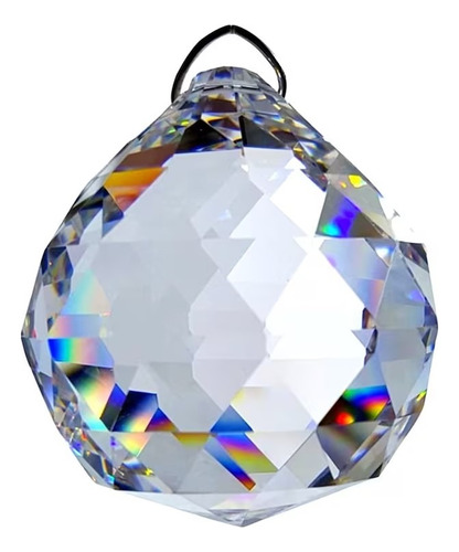 Prisma De Cristal Esfera Multifacetada Feng Shui 40mm K9