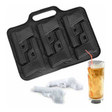 Pack 3 Cubeteras De Hielo Forma De Pistolas Hielera Cubetas