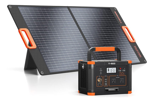 Set Panel Solar Portátil Con Generador De Energía