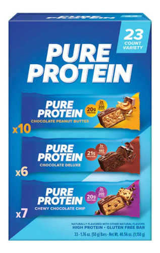 Pure Protein Gluten Free High Protein Bars 23ct!