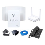 Kit Elsys Amplimax Internet Rural 4g + Telefone + Roteador