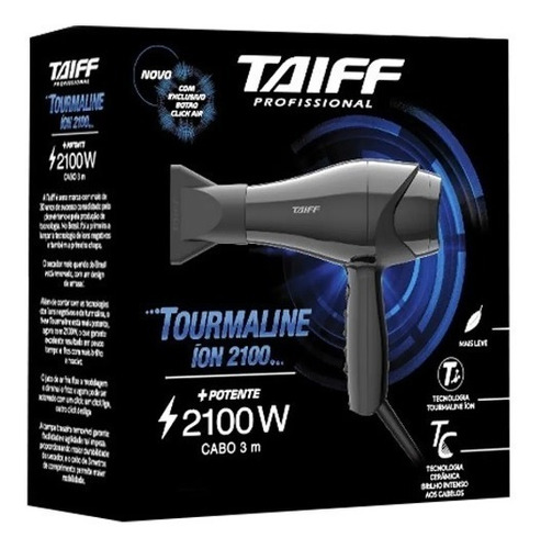 Secador Cabelos Taiff Tourmaline Ion Cerâmica 2000w- 127v