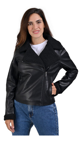 Chamarra Shearling Biker Para Dama Lee