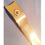 Cinturón Vintage Dorado Escamas Bronce Baño Oro Tela Eslasti