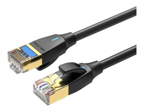 Cable De Red Vention Cat8 Certificado - Ultra Fino Portatil  2 Metros - Premium Patch Cord - Sftp Rj45 Ethernet 40gbps - 2000 Mhz - 100% Cobre - Ikibh
